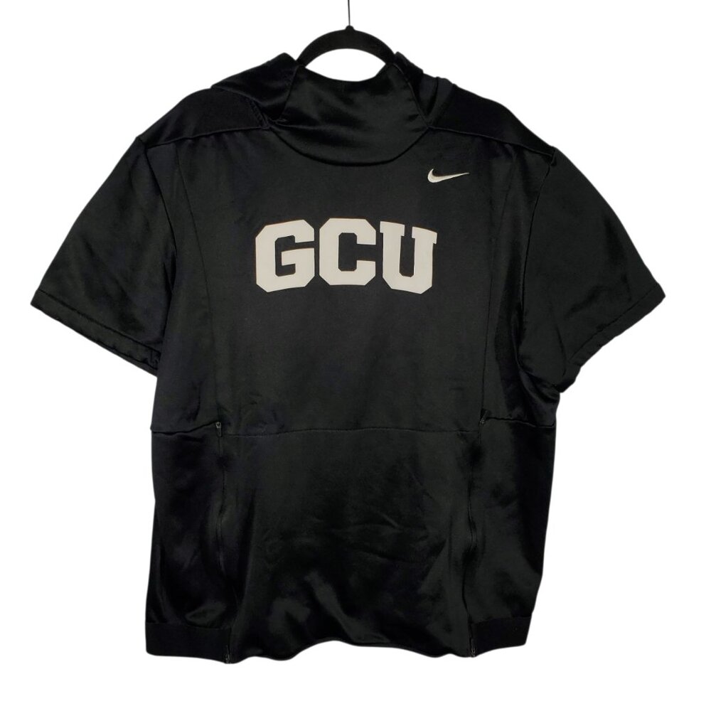 Nike Dri-Fit Short Sleeve Hoodie Men's L Black GCU Grand Canyon Antelopes NCAA